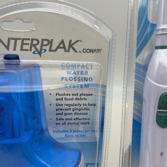 InterPlak Water Flossing & Cordless Rechargeable Toothbrush NWT - Picture 2 of 12